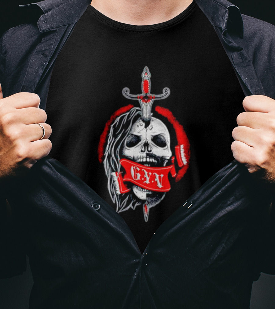 GYV Skull Sword Emblem 202 T-Shirt