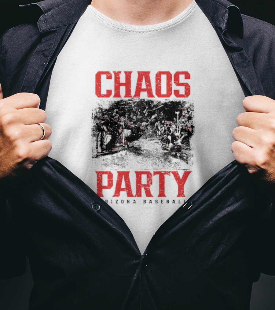 Chaos Party Arizona Baseball Rally Scene T-Shirt