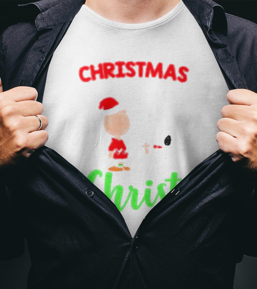 Charlie Brown Snoopy Christmas Christ T-Shirt