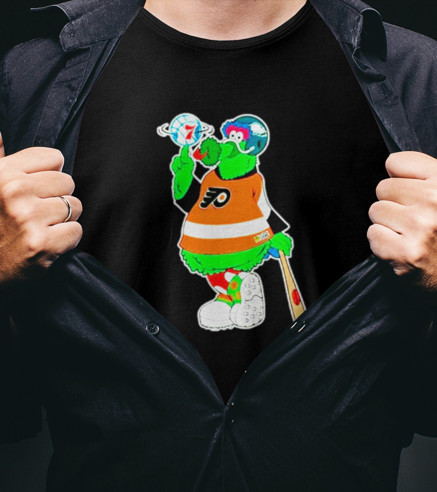 Philly Phanatic Philadelphia Flyers NHL Fan Art Sports T-Shirt