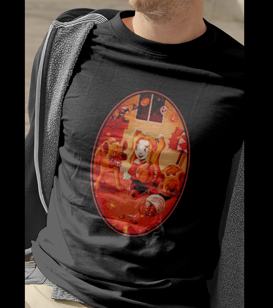 Trick Or Treat Chrissie Zullo Variant Harley Quinn Halloween Hyenas T-Shirt
