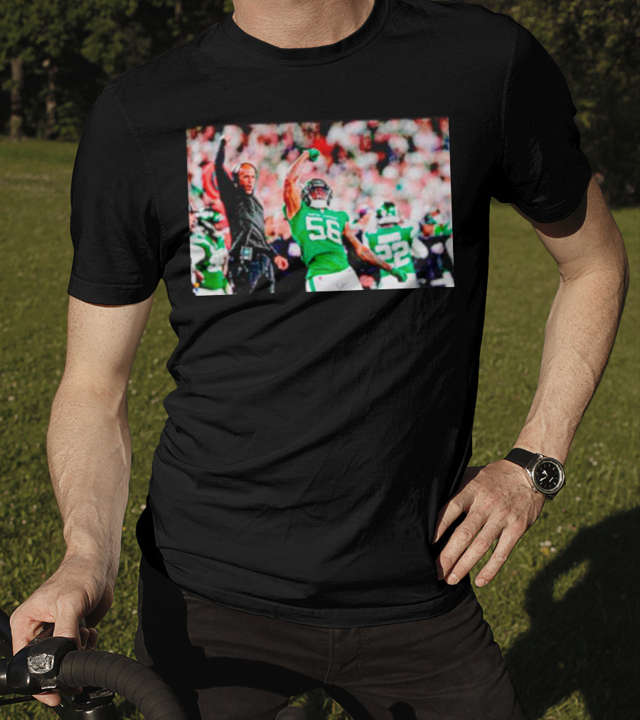 Quincy Williams And Rob Saleh New York Jets Victory T-Shirt