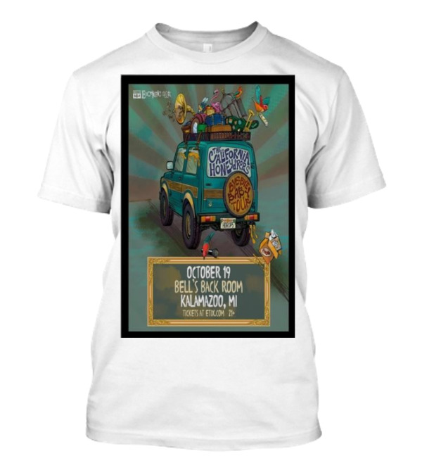 The California Honeydrops Big Bad Tour October 19 Bell's Back Room Kalamazoo MI T-Shirt