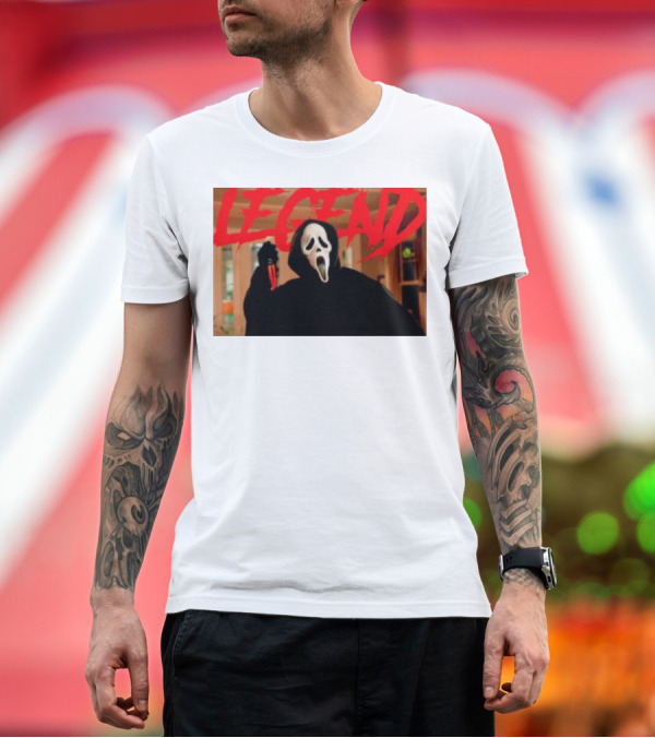 Premium T-Shirt: Ghostface Legend Spooky Legends T-Shirt Ghostface Legend Spooky Legends T-Shirt