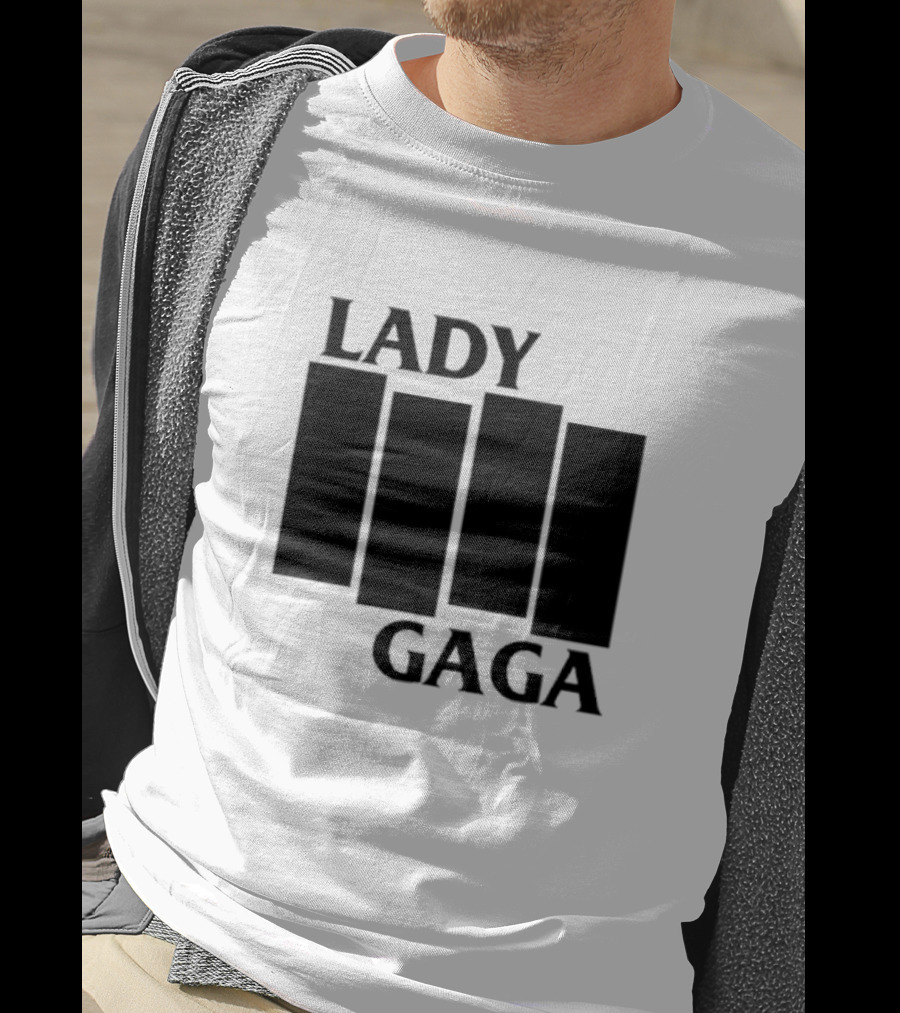 Lady Gaga Black Flag Bars T-Shirt
