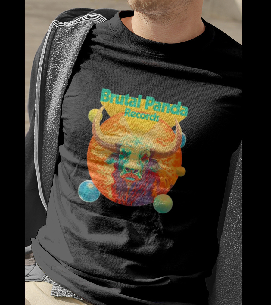 Brutal Panda Records Cosmic Taurus Planetary Aura T-Shirt