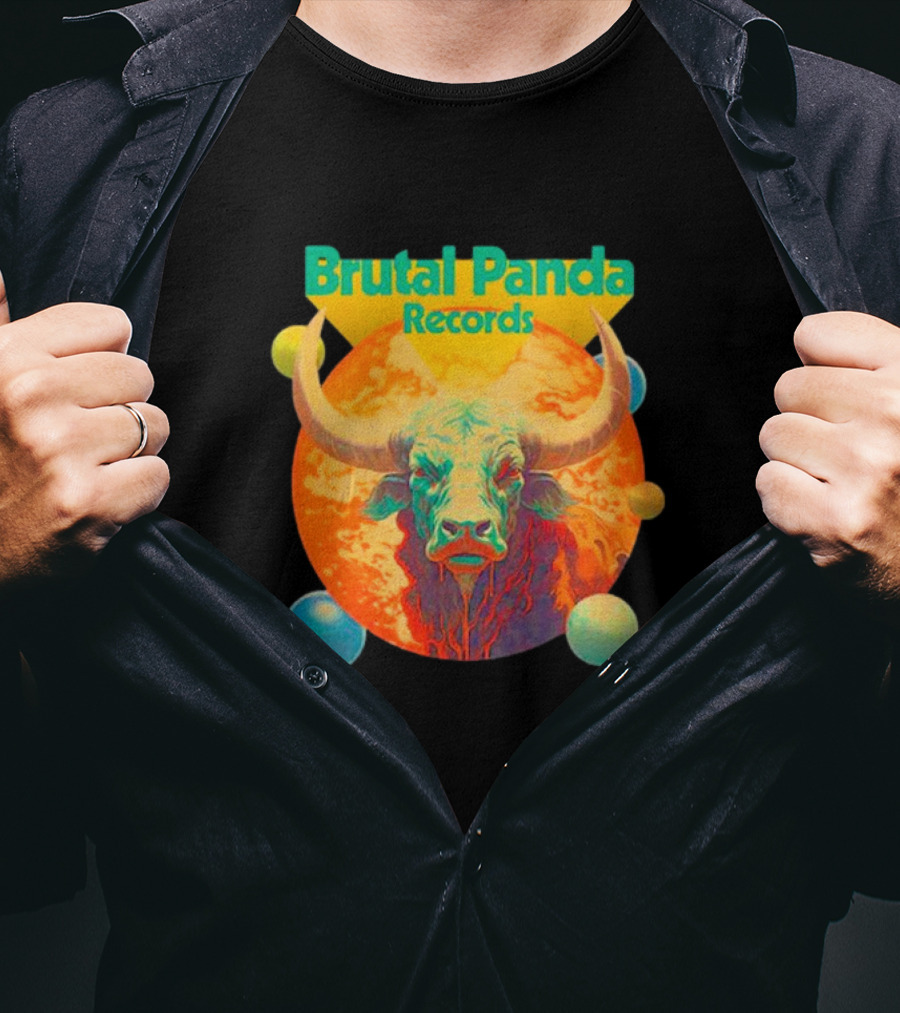 Brutal Panda Records Cosmic Taurus Planetary Aura T-Shirt