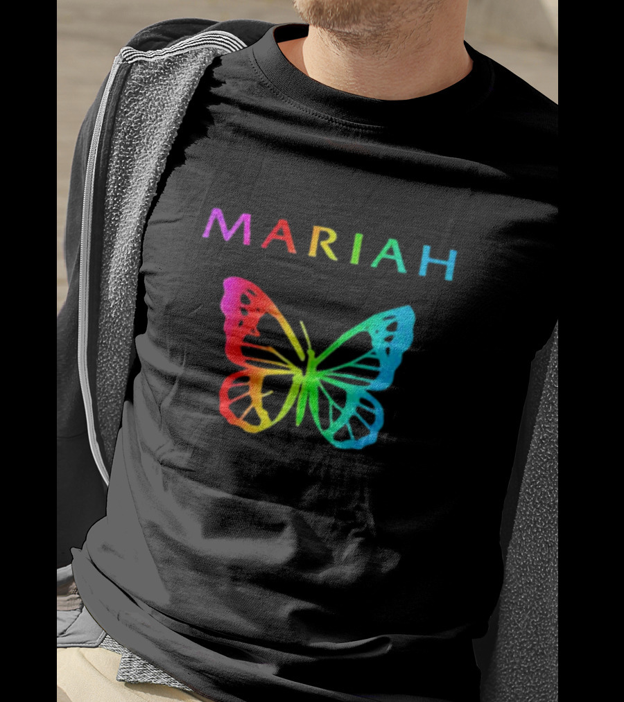 Mariah Carey Rainbow Butterfly Pride T-Shirt