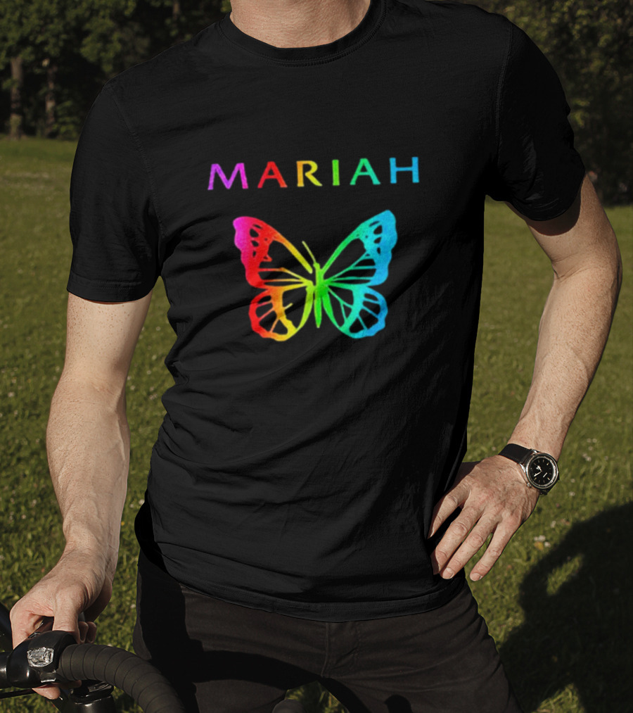 Mariah Carey Rainbow Butterfly Pride T-Shirt