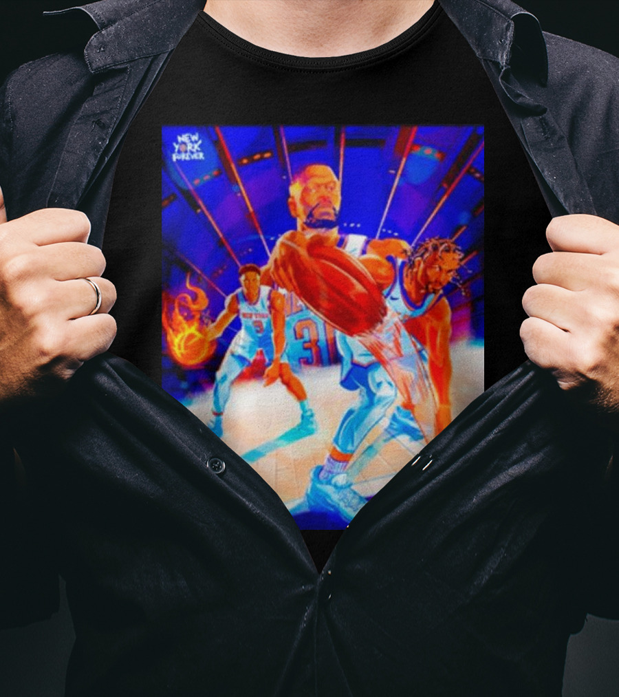New York Forever Basketball Fireball Legends Stadium Action T-Shirt