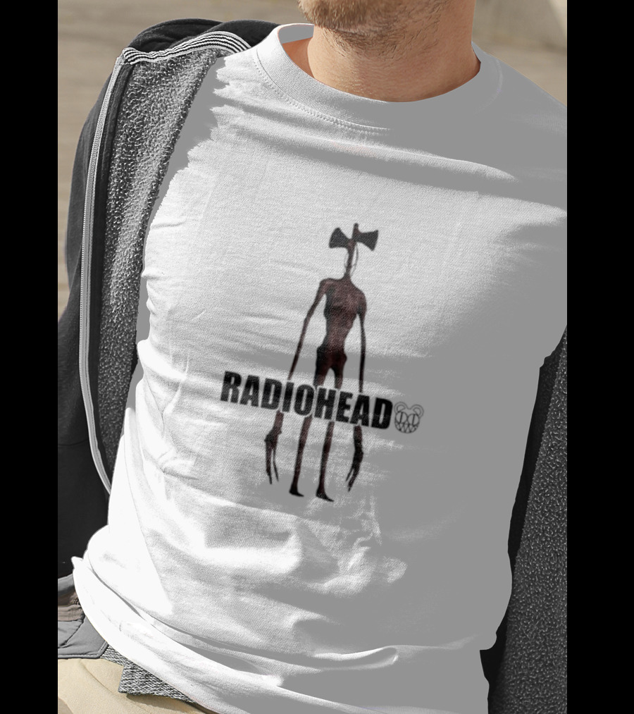 RADIOHEAD Alien Creature Illustration Band T-Shirt