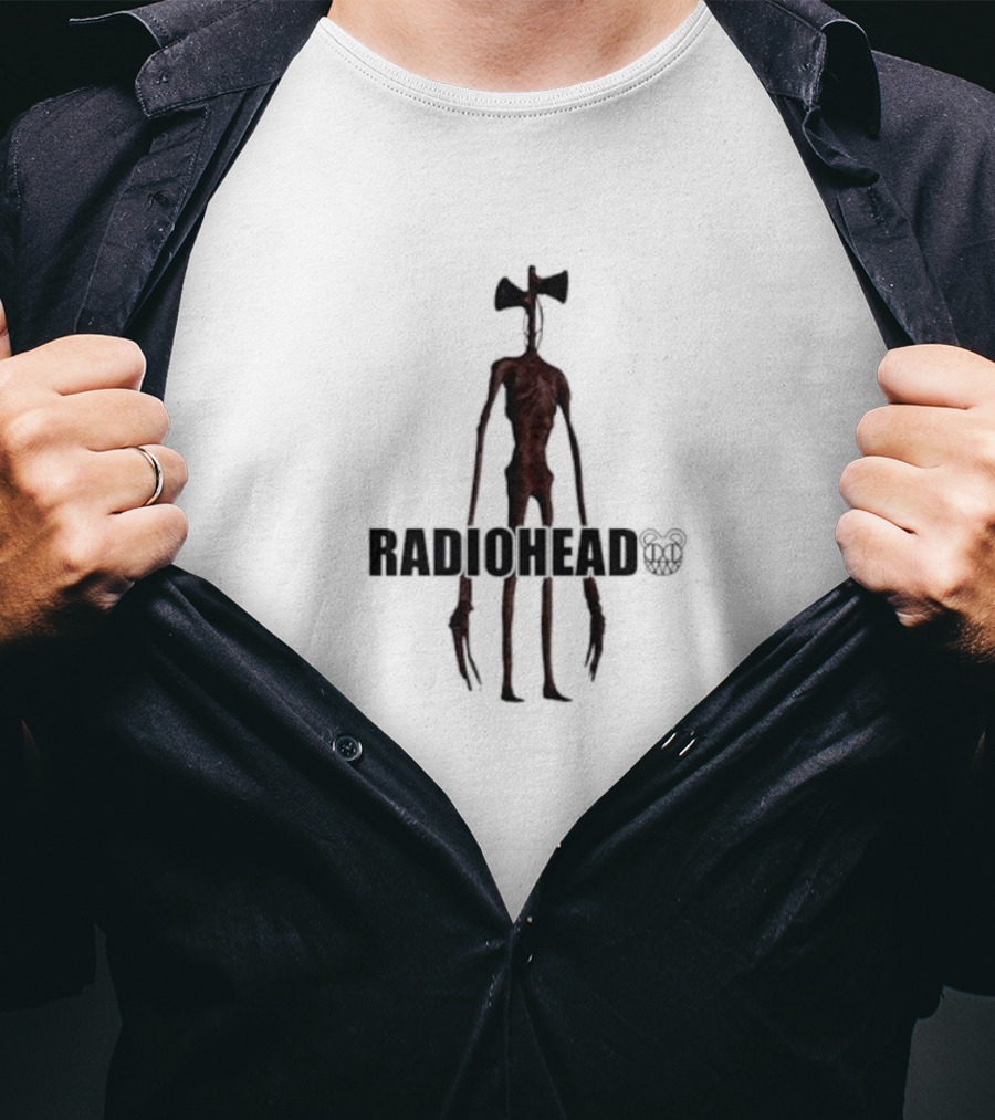 RADIOHEAD Alien Creature Illustration Band T-Shirt