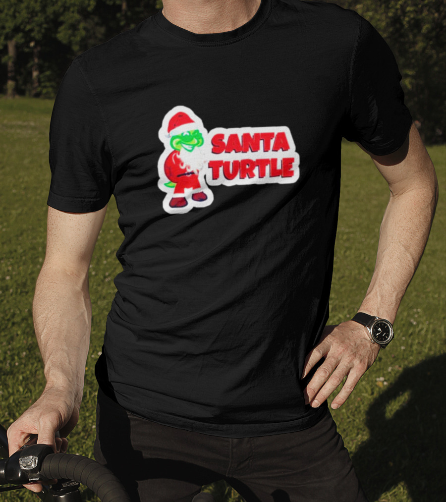 Santa Turtle Christmas Cheer T-Shirt