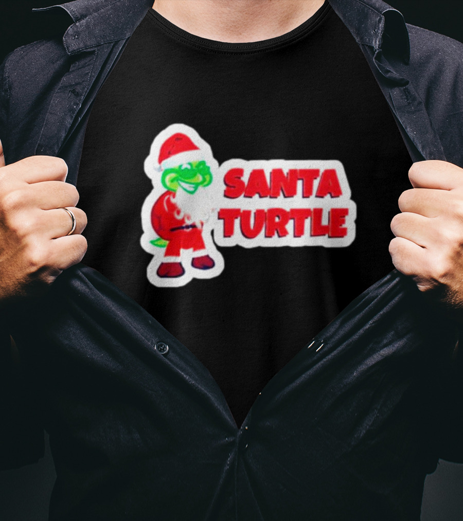 Santa Turtle Christmas Cheer T-Shirt