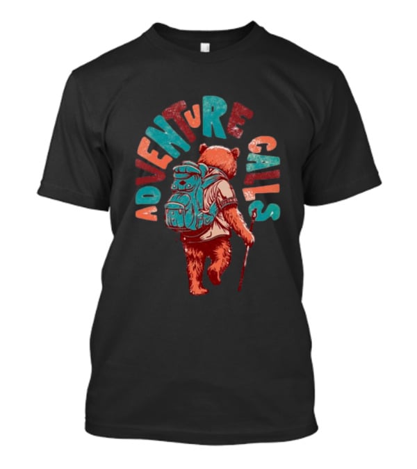 Bear Adventure Calls Backpack Journey T-Shirt