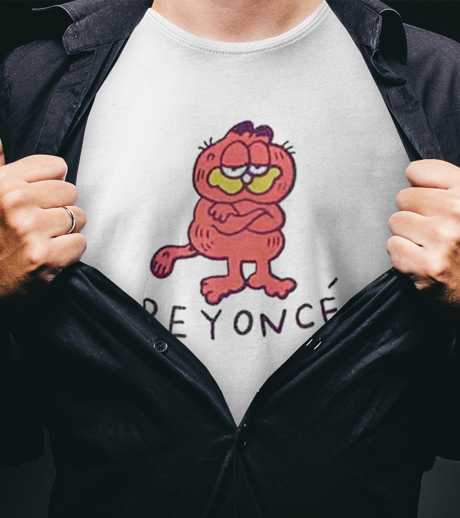 Beyoncé Garfield Cartoon Style Character T-Shirt