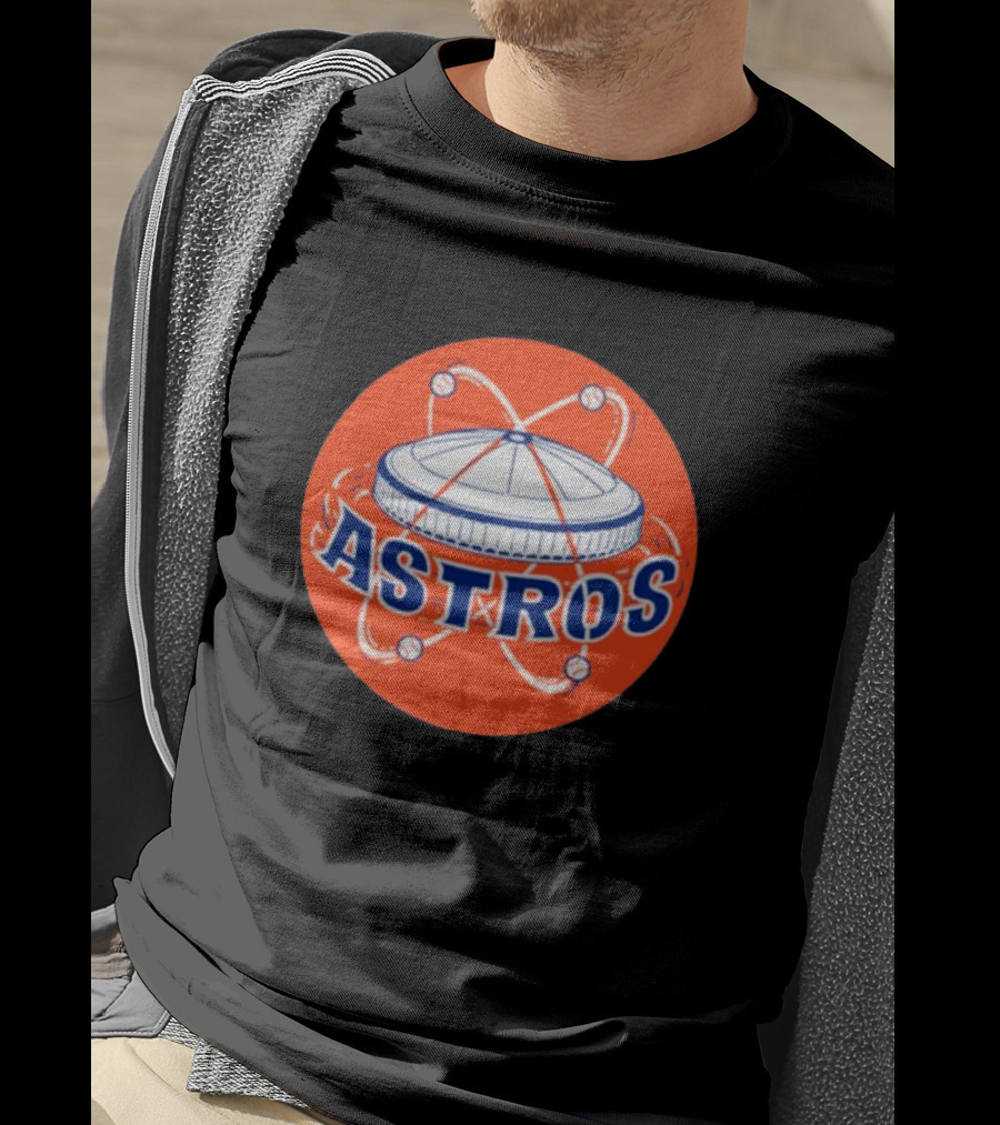 Astros Houston Baseball Retro Dome Circle T-Shirt