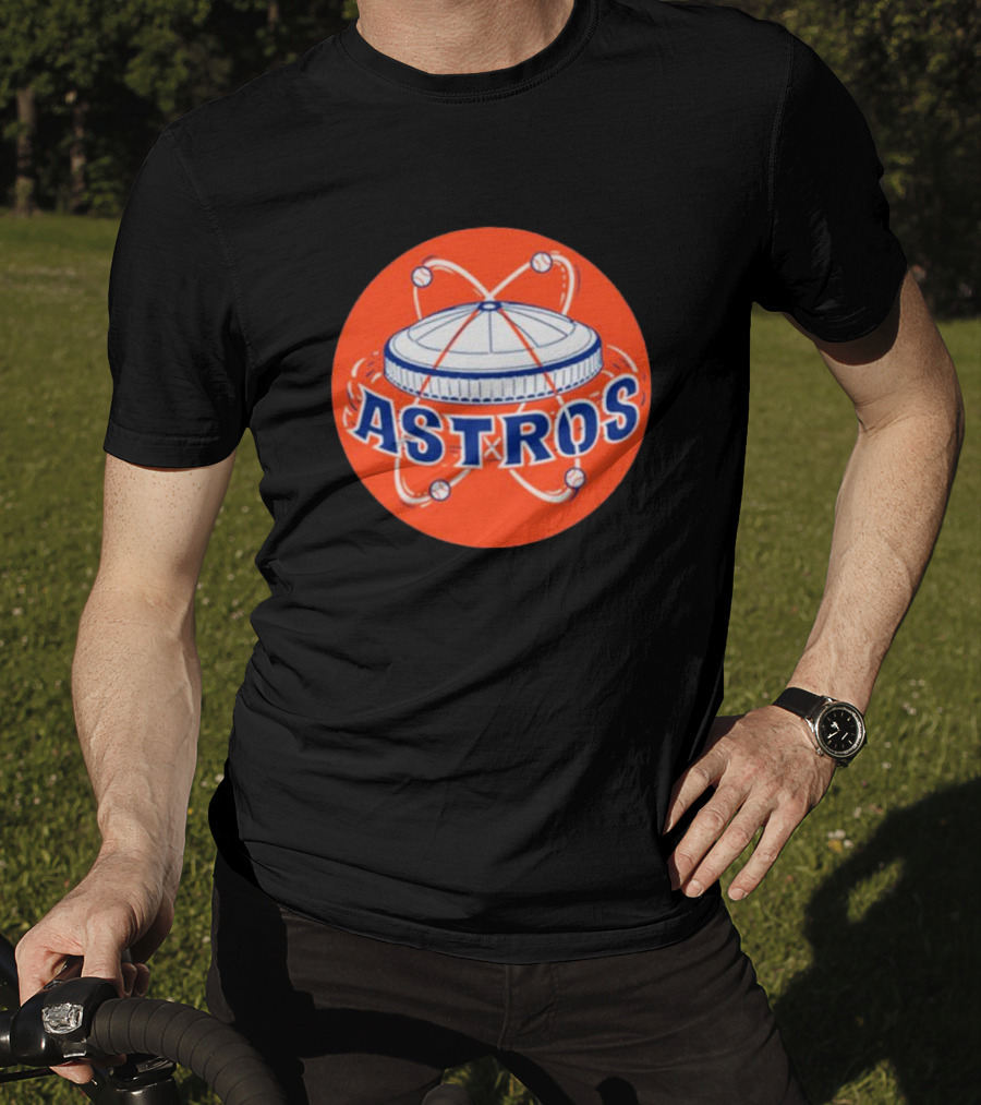 Astros Houston Baseball Retro Dome Circle T-Shirt