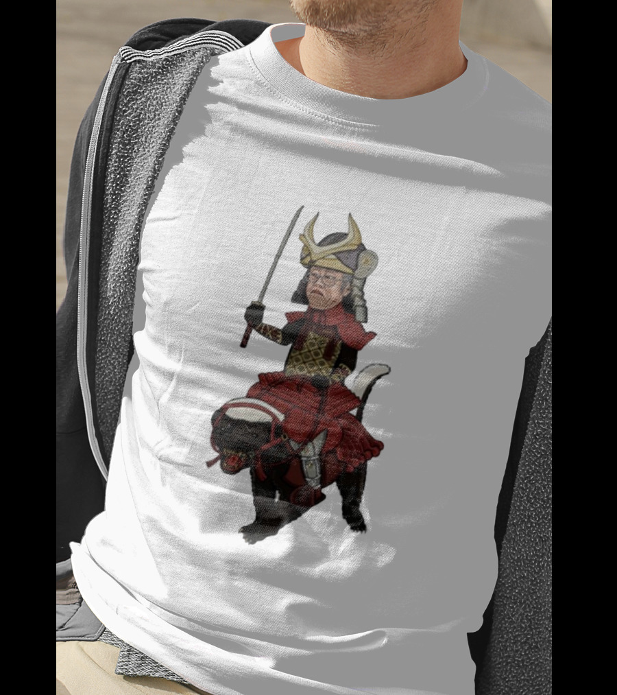 Samurai Satoshi Riding Armored Animal T-Shirt