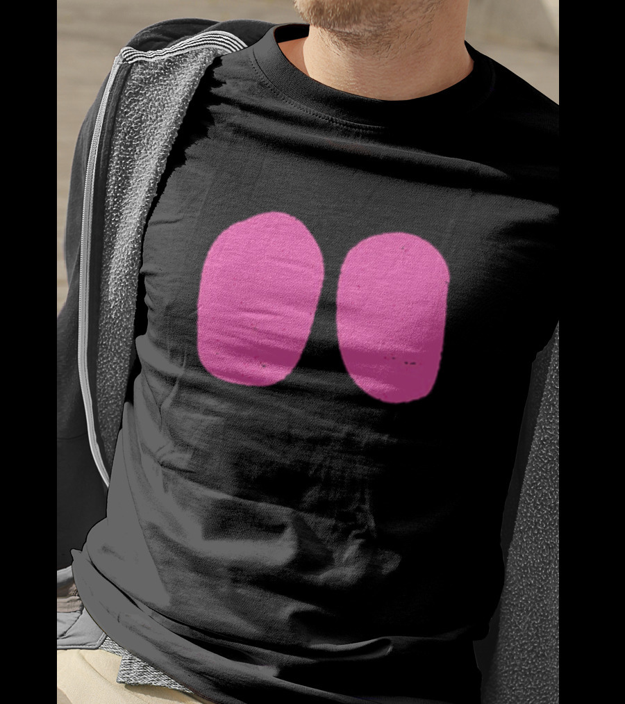 Night Rider Eyes Neon Pink Ovals T-Shirt