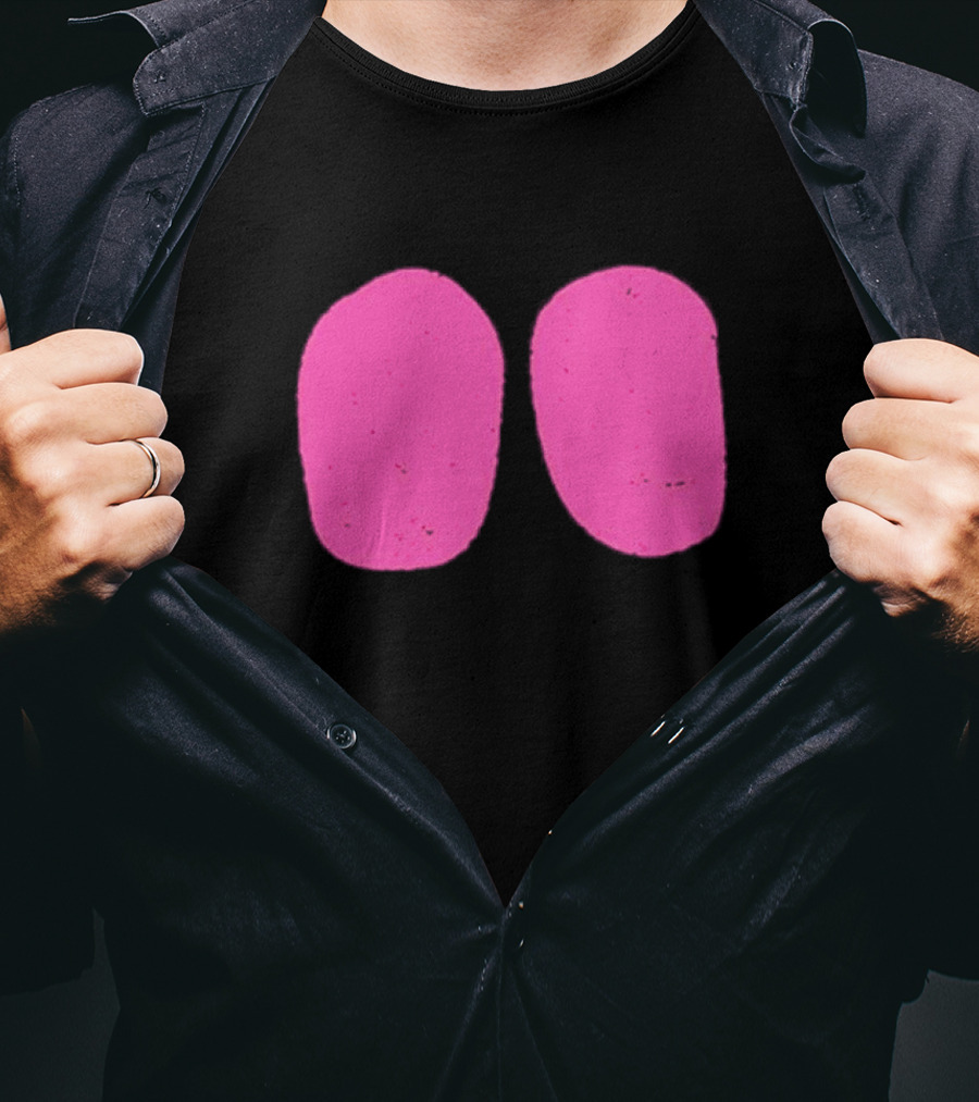 Night Rider Eyes Neon Pink Ovals T-Shirt