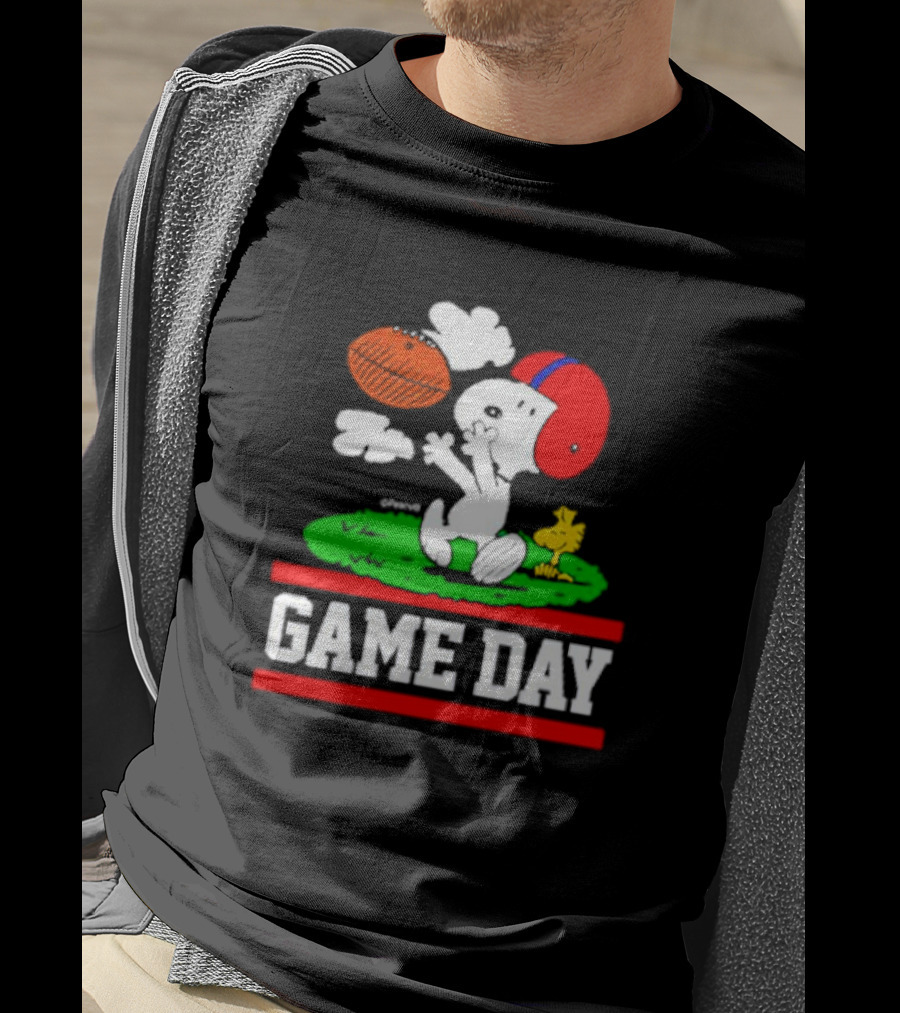 Peanuts Snoopy Woodstock Football Game Day T-Shirt