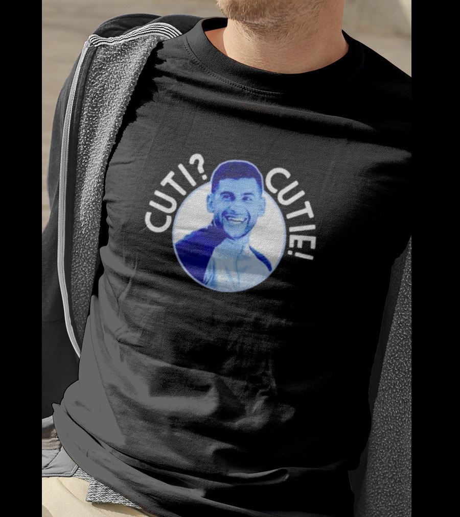 Cuti? Cutie Cristian Romero Blue T-Shirt
