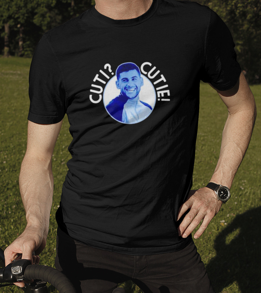 Cuti? Cutie Cristian Romero Blue T-Shirt