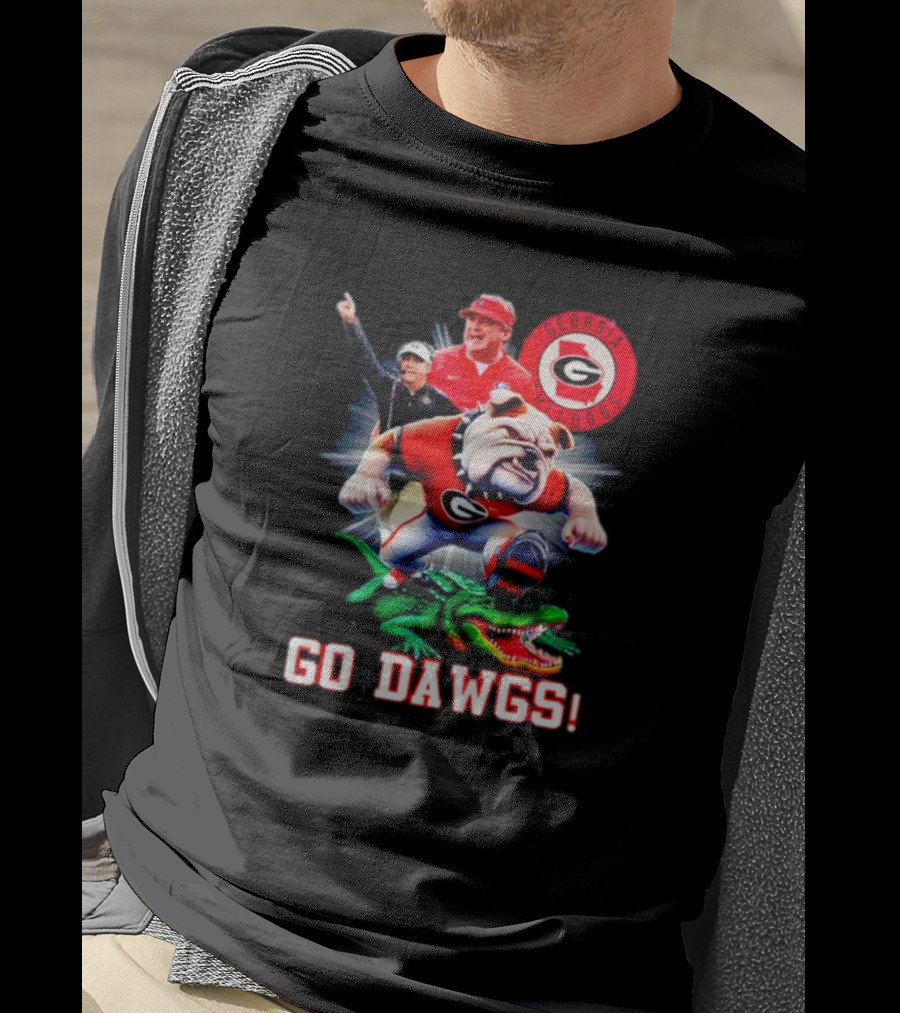 Georgia Bulldogs Go Dawgs Coaches Mascot Gator Rivalry T-Shirt