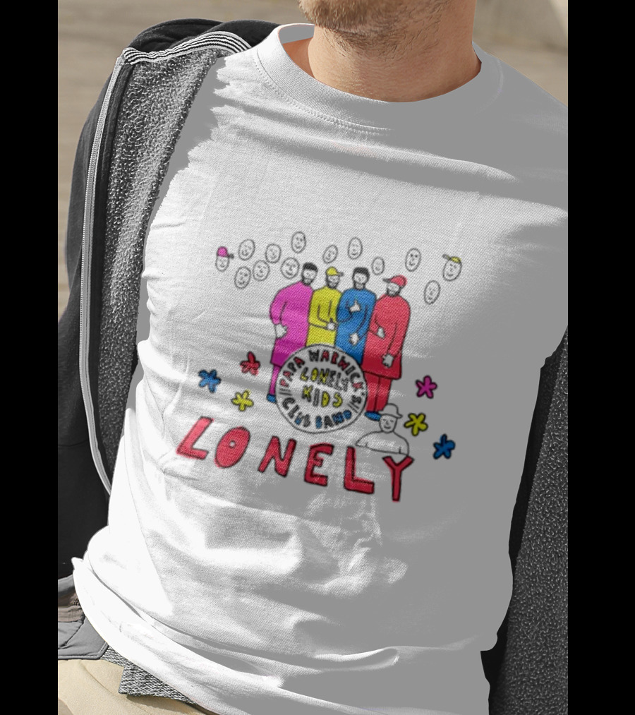 Lonely Kids Club Band Happiness Smiley Faces T-Shirt