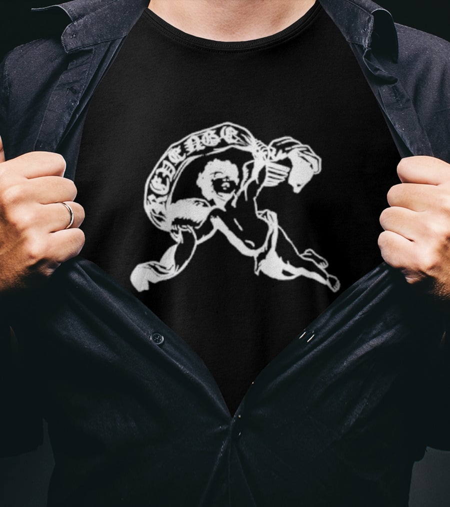 Revenge Angel Cherub With Banner T-Shirt