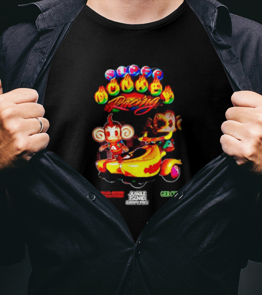 Super Monkey Racing Jungle Grind Chaos Park Gercube 3rd Strike Network T-Shirt