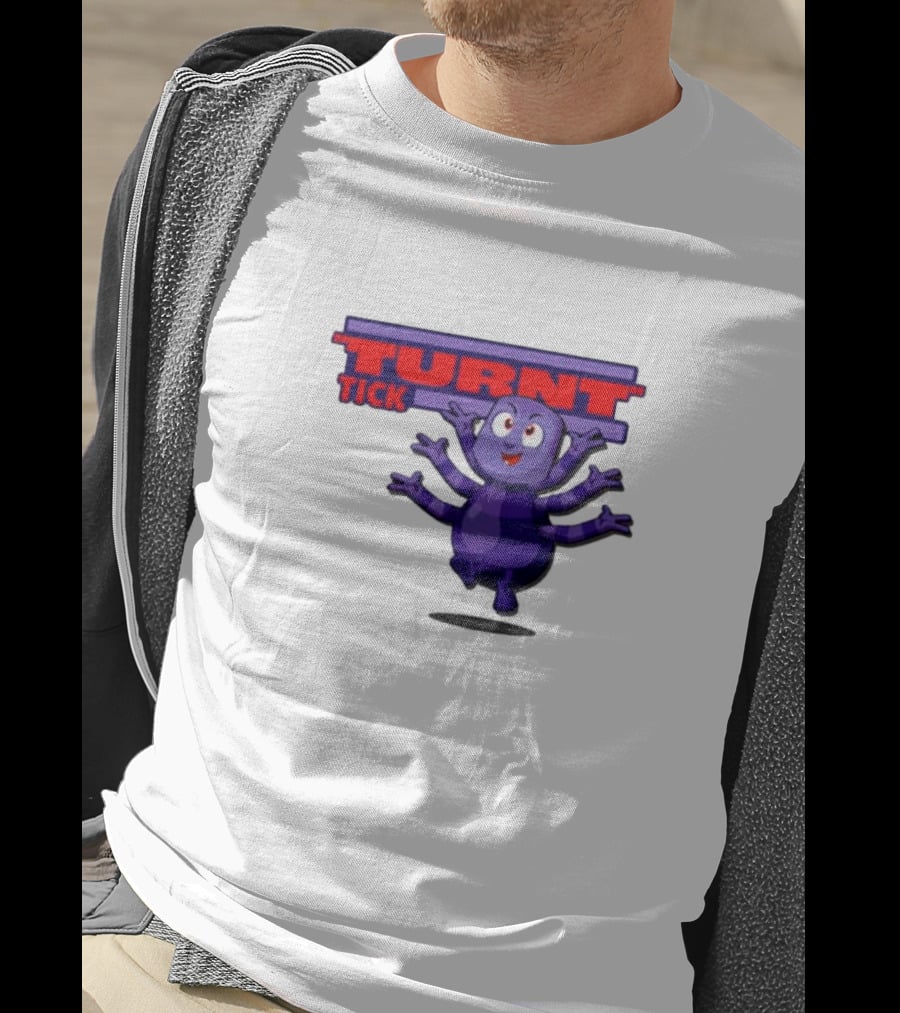 Turnt Tick Character Purple Cartoon T-Shirt