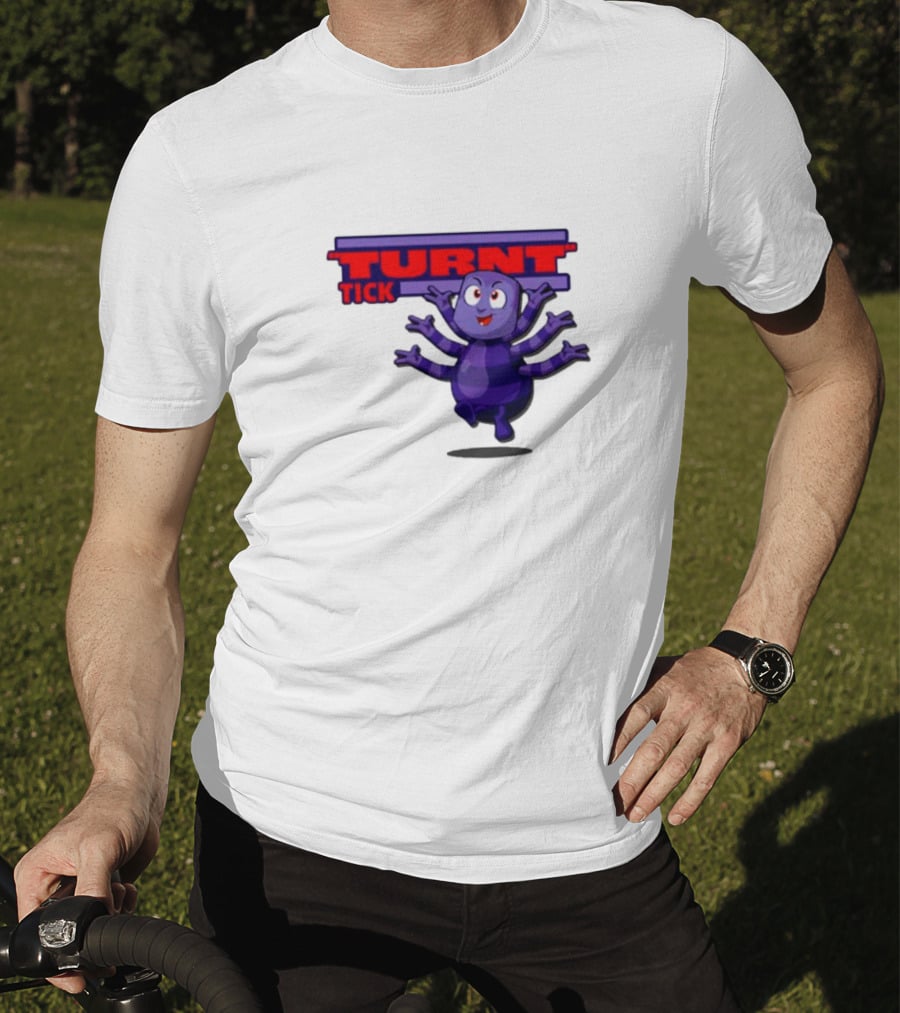 Turnt Tick Character Purple Cartoon T-Shirt
