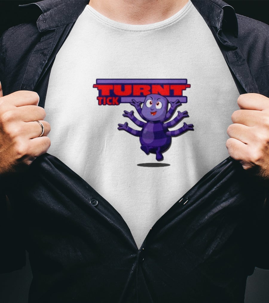 Turnt Tick Character Purple Cartoon T-Shirt