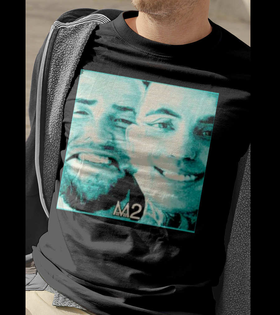 Mansionz M2 Album Cover Image With Smiling Duo T-Shirt
