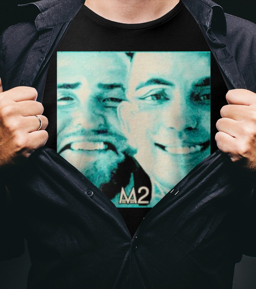 Mansionz M2 Album Cover Image With Smiling Duo T-Shirt