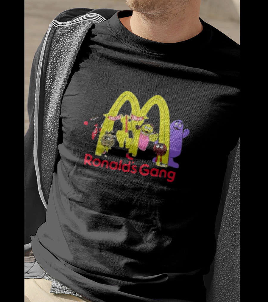 Ronald's Gang Mc Characters Under Golden Arches T-Shirt