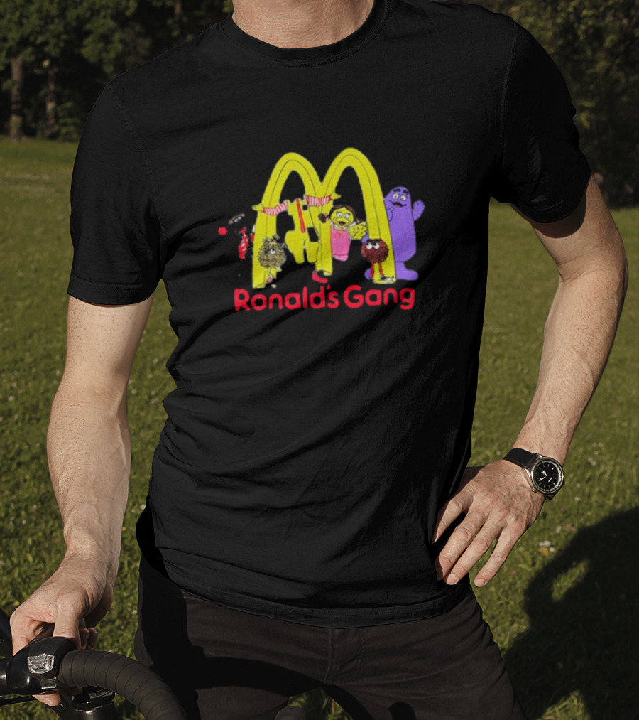 Ronald's Gang Mc Characters Under Golden Arches T-Shirt