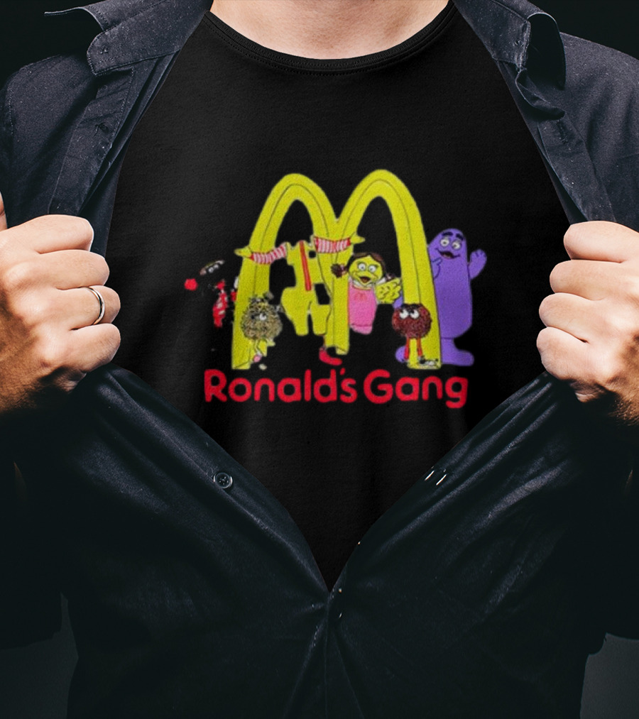 Ronald's Gang Mc Characters Under Golden Arches T-Shirt