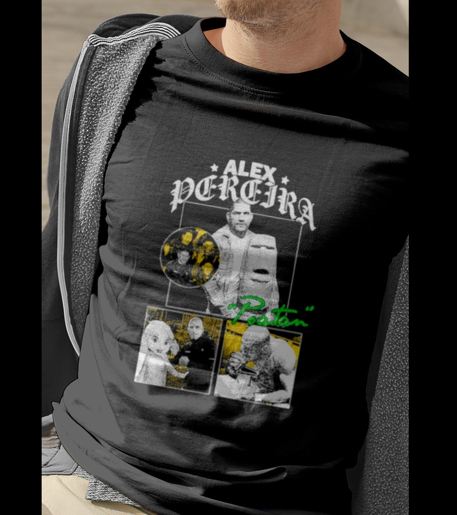 Alex Pereira Poatan Mixed Media Collage With Pop Culture And Meme Elements T-Shirt