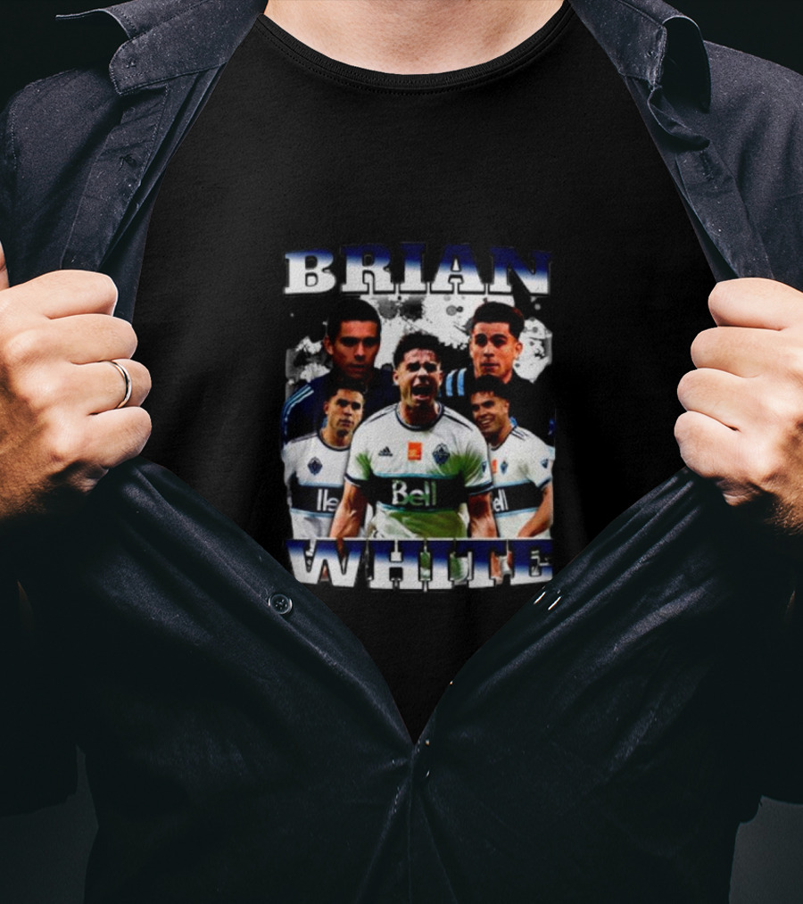 Brian White Bell Jersey Sports Collage T-Shirt