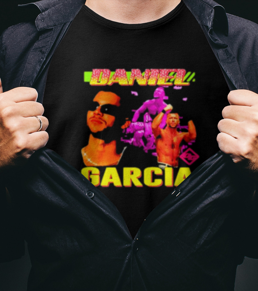 Daniel Garcia Neon Style Wrestling Action T-Shirt