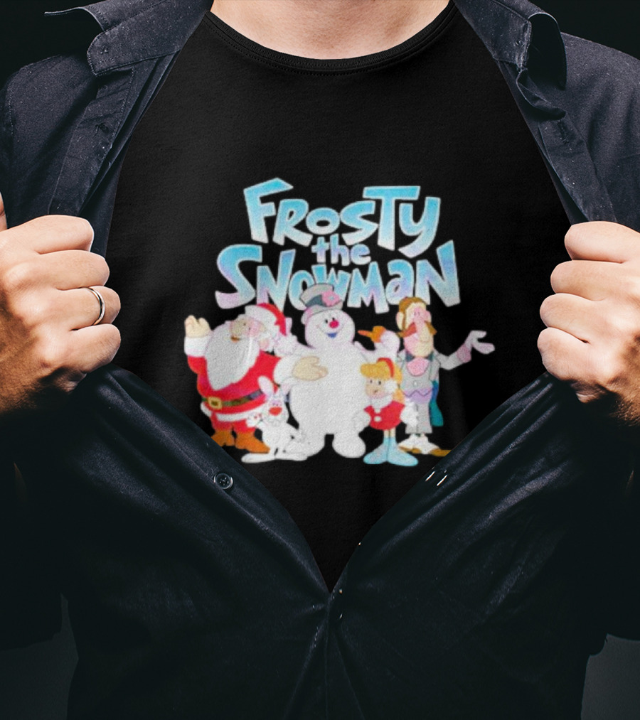 Frosty The Snowman Santa Bunny Friends T-Shirt