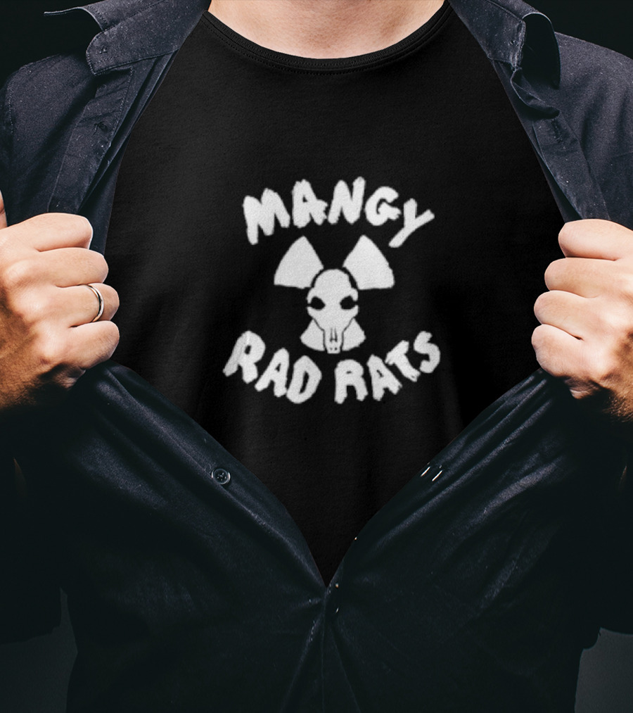 Mangy Rad Rats Skull Radiation T-Shirt