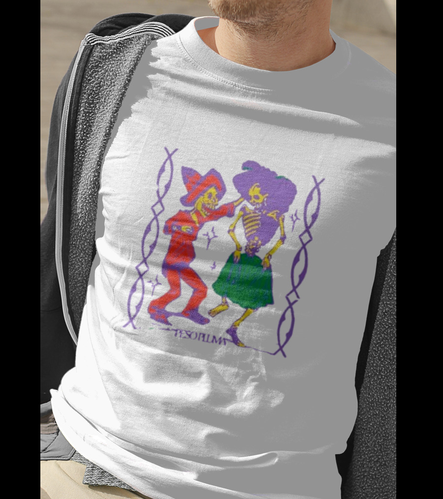 Peso Pluma Calacas Bailando Skeletons In Dance T-Shirt
