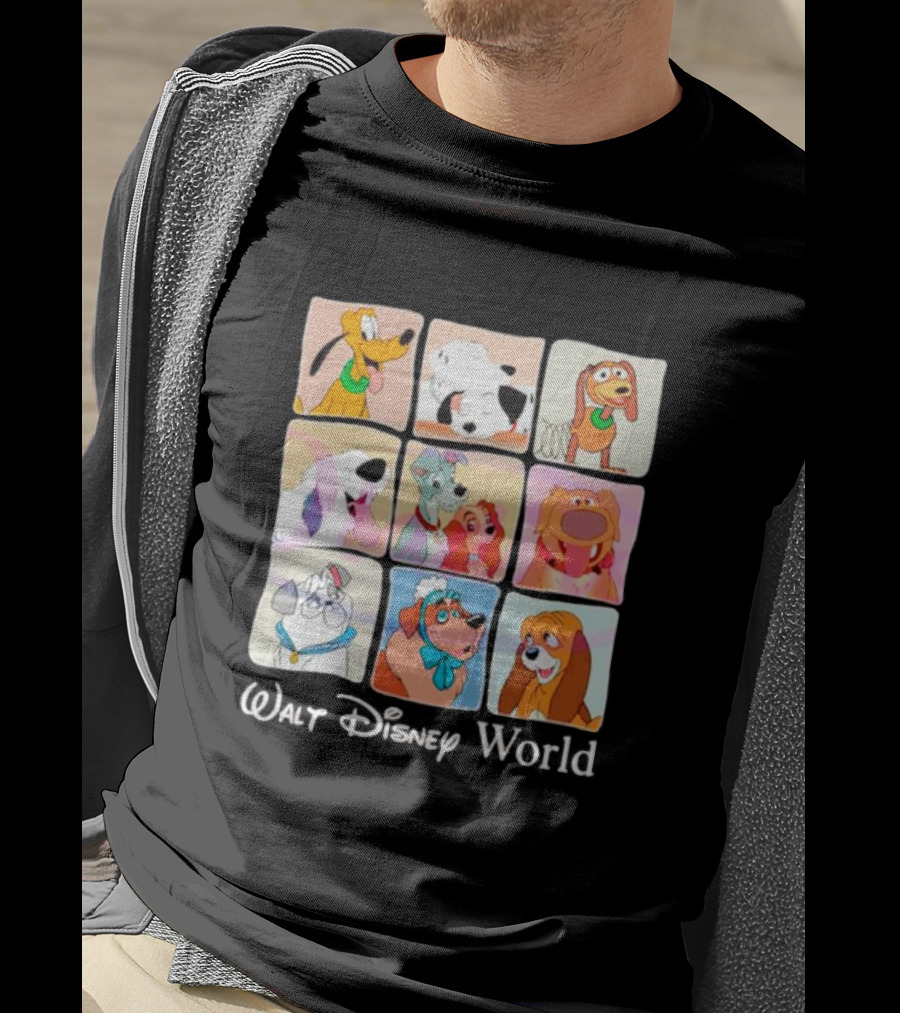 Walt Disney World Classic Cartoon Dogs Compilation T-Shirt