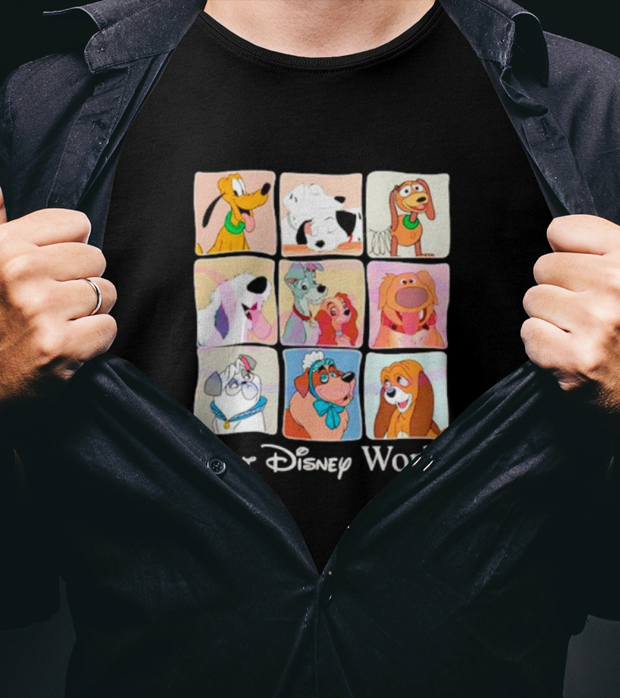Walt Disney World Classic Cartoon Dogs Compilation T-Shirt