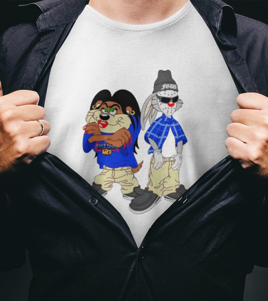 Foos Gone Wild Fooneytunez Cartoon Style Characters T-Shirt