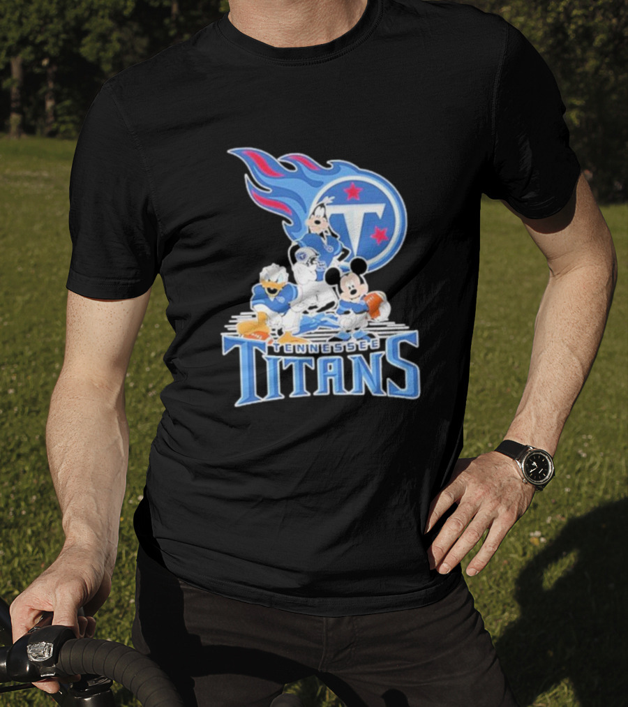 Mickey Mouse Donald Duck Goofy Tennessee Titans NFL T-Shirt